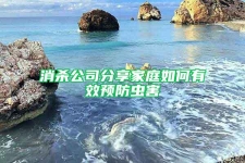 消杀公司分享家庭如何有效预防虫害